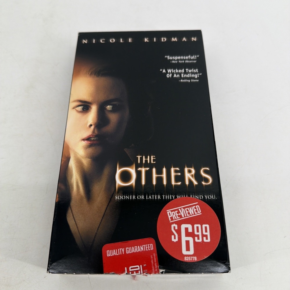The Others VHS Nicole Kidman Thriller Movie Tape 2001 PG-13 With Original Box